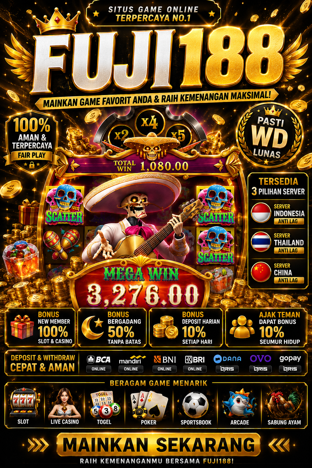 SLOT GACOR: Gampang Menang, Terbukti Di Situs Fuji188 Gampang Menang