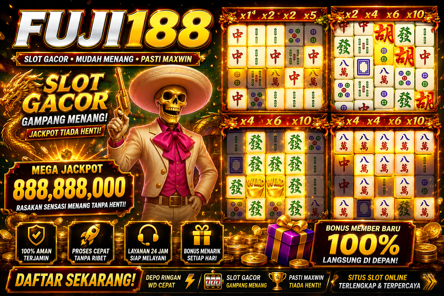 SLOT GACOR: Gampang Menang, MAHJONG WAYS Terbaik Di Fuji188