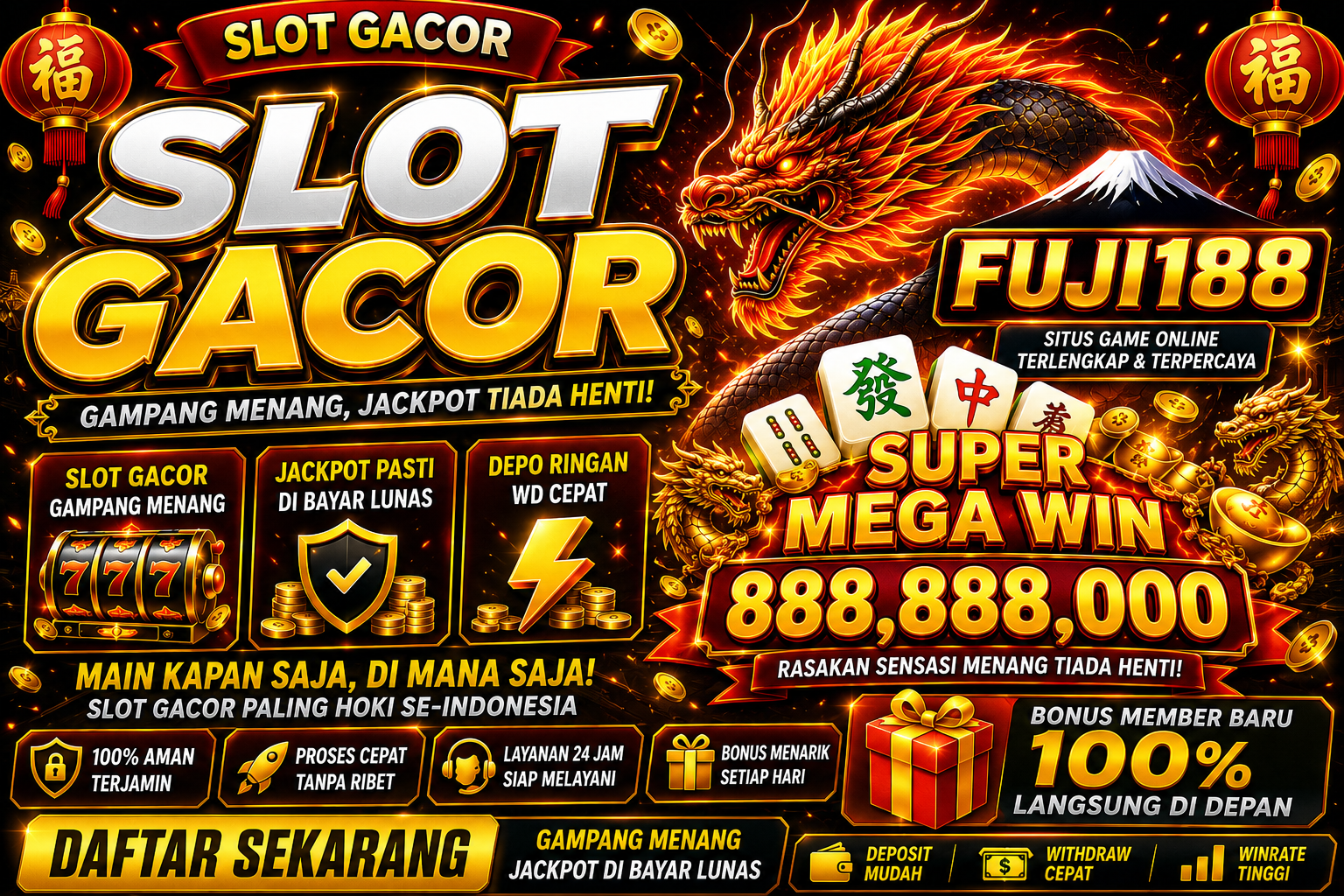 SLOT GACOR: Gampang Menang, Situs Terbaik Di Fuji188