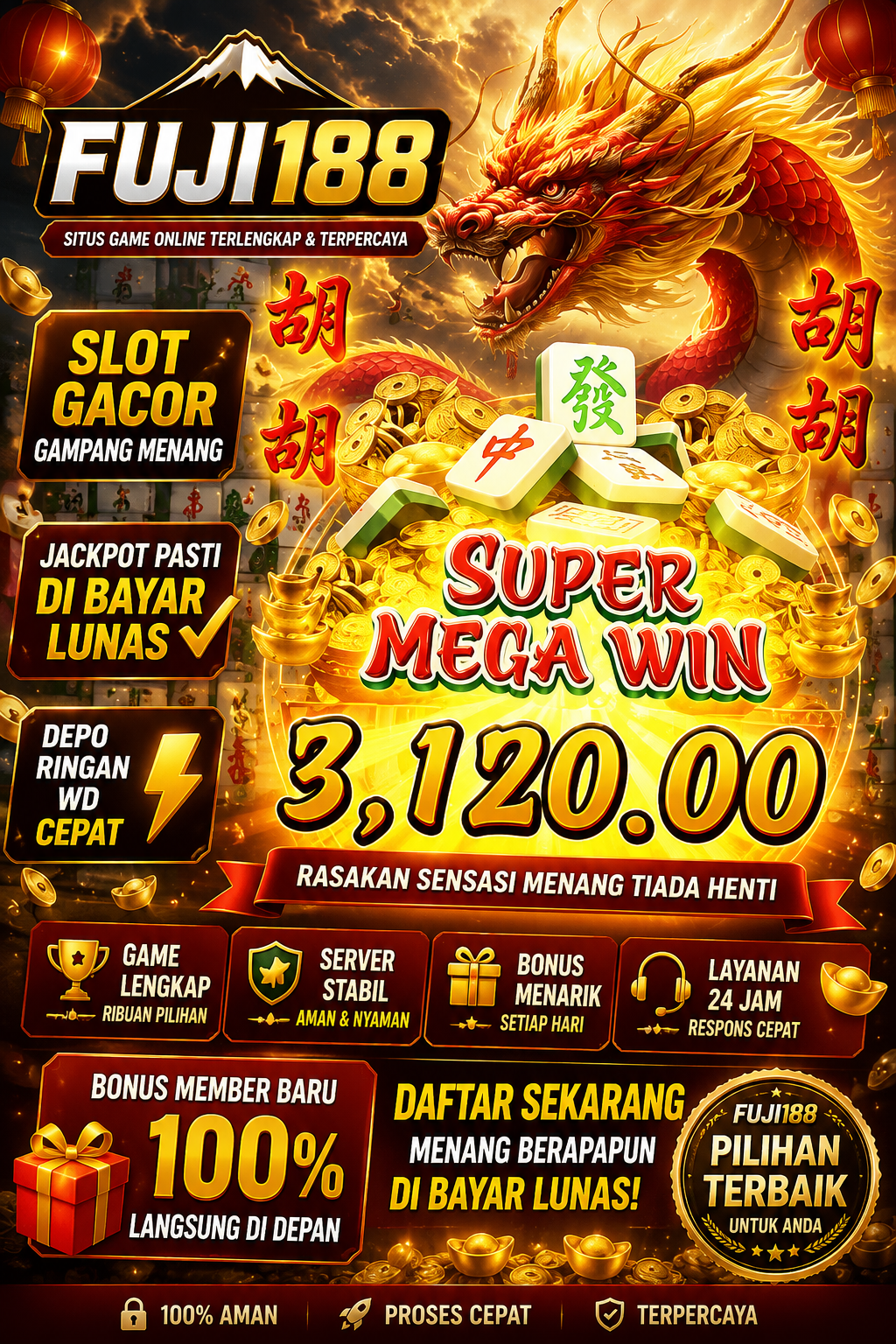 SLOT GACOR: Gampang Menang, Super Mega Win Di Fuji188